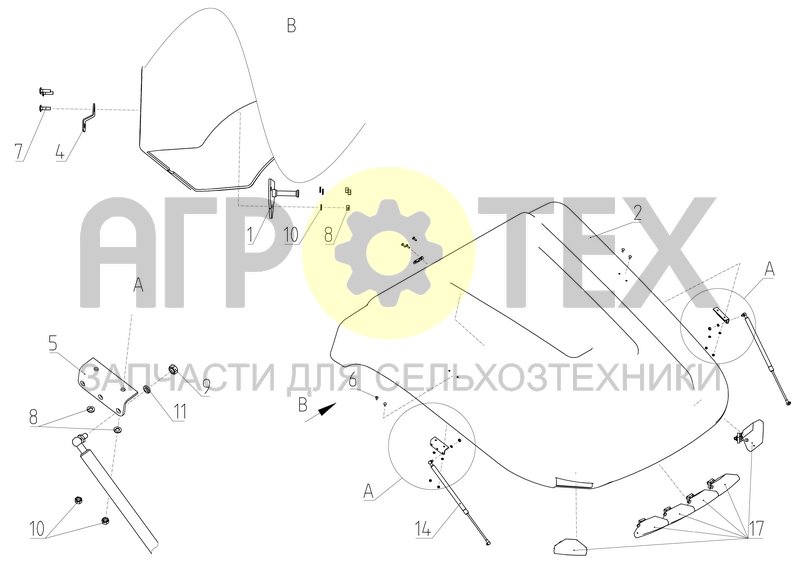 Экран крыши (МРУ-1.06.000) (№17 на схеме)